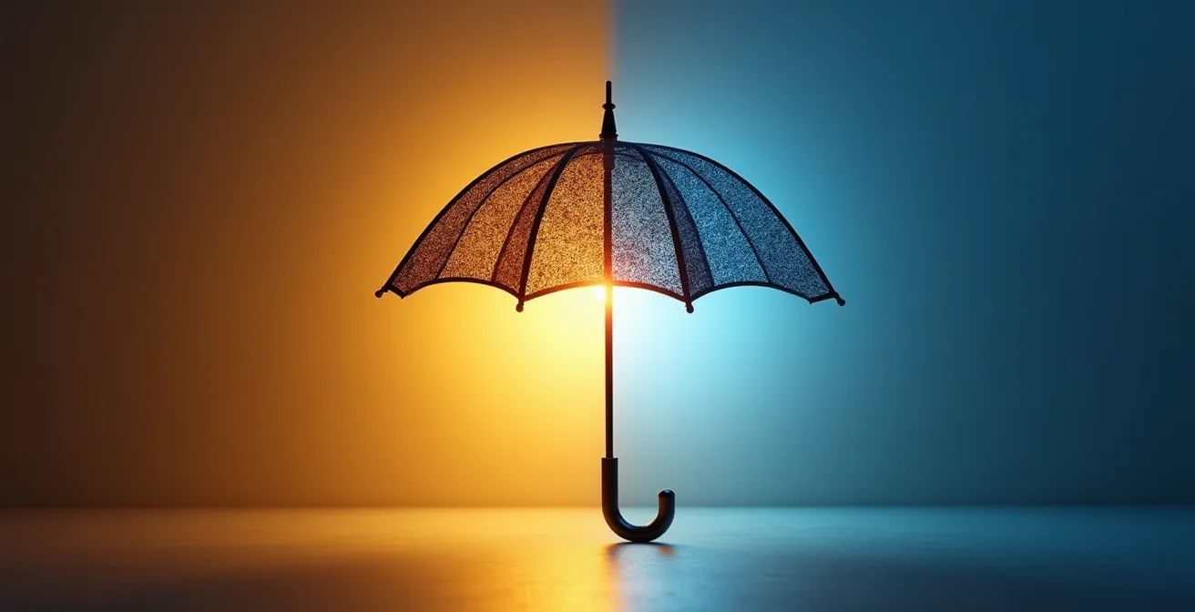 Illustration symbolique montrant la complémentarité entre le travail du notaire et l'assurance titre